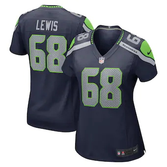 womens nike damien lewis college navy seattle seahawks game